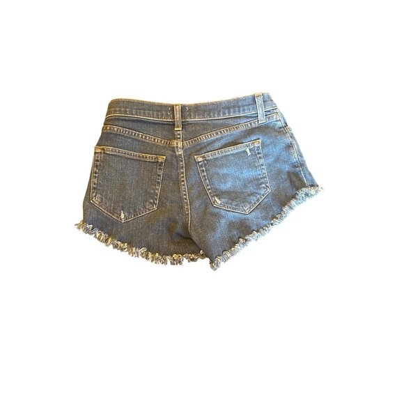 LAgence Womens Denim Cutoff Shorts Size 24 With Frayed Hem & Pockets - Picture 3 of 5
